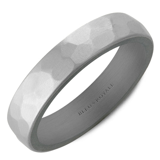 Bleu Royale Wedding Band 5.00mm 14k/Tantalum