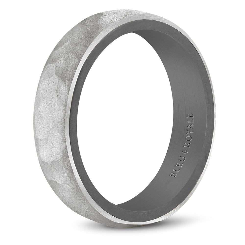 Bleu Royale Wedding Band 5.00mm 18k/Tantalum