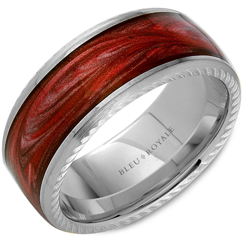 Bleu Royale Distinct Wedding Band 9.50mm Platinum
