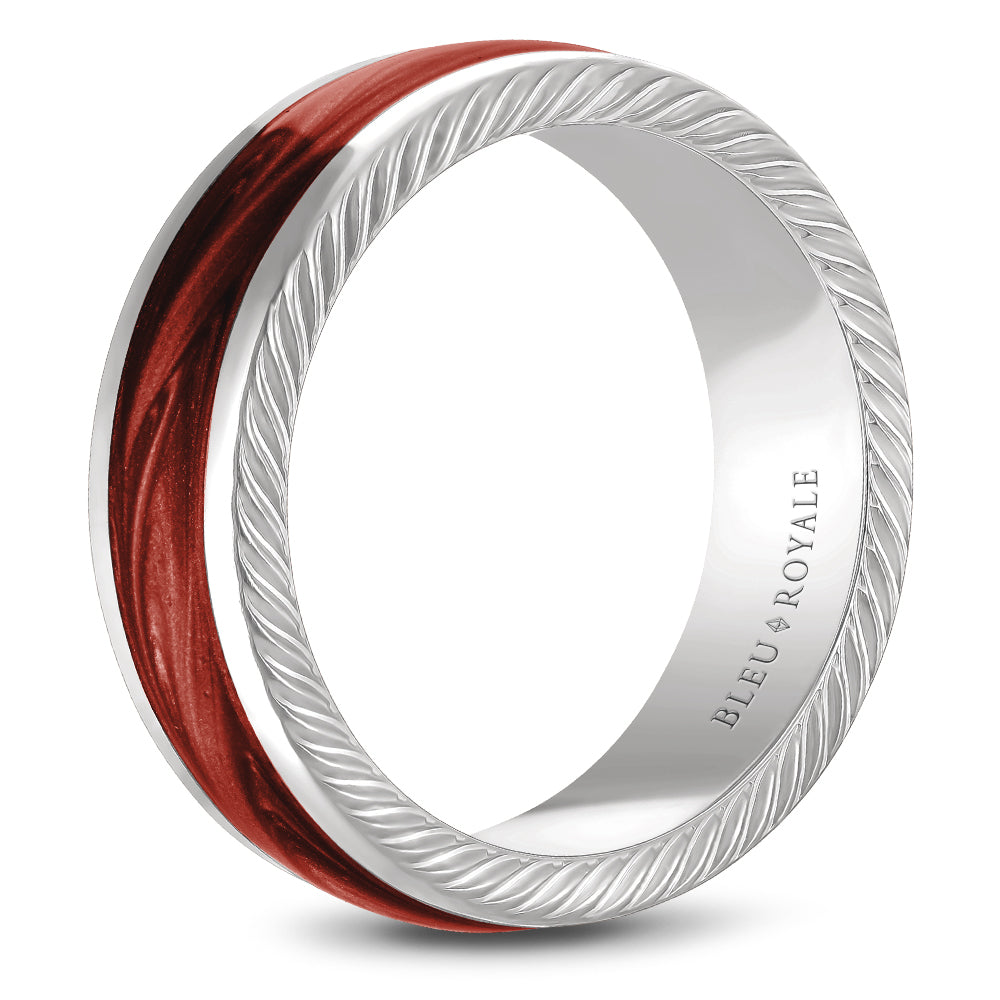 Bleu Royale Distinct Wedding Band 9.50mm Platinum