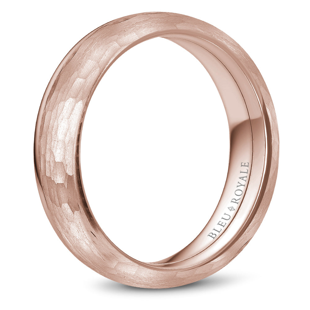 Bleu Royale Legacy Wedding Band 6.00mm Rose 18k Gold