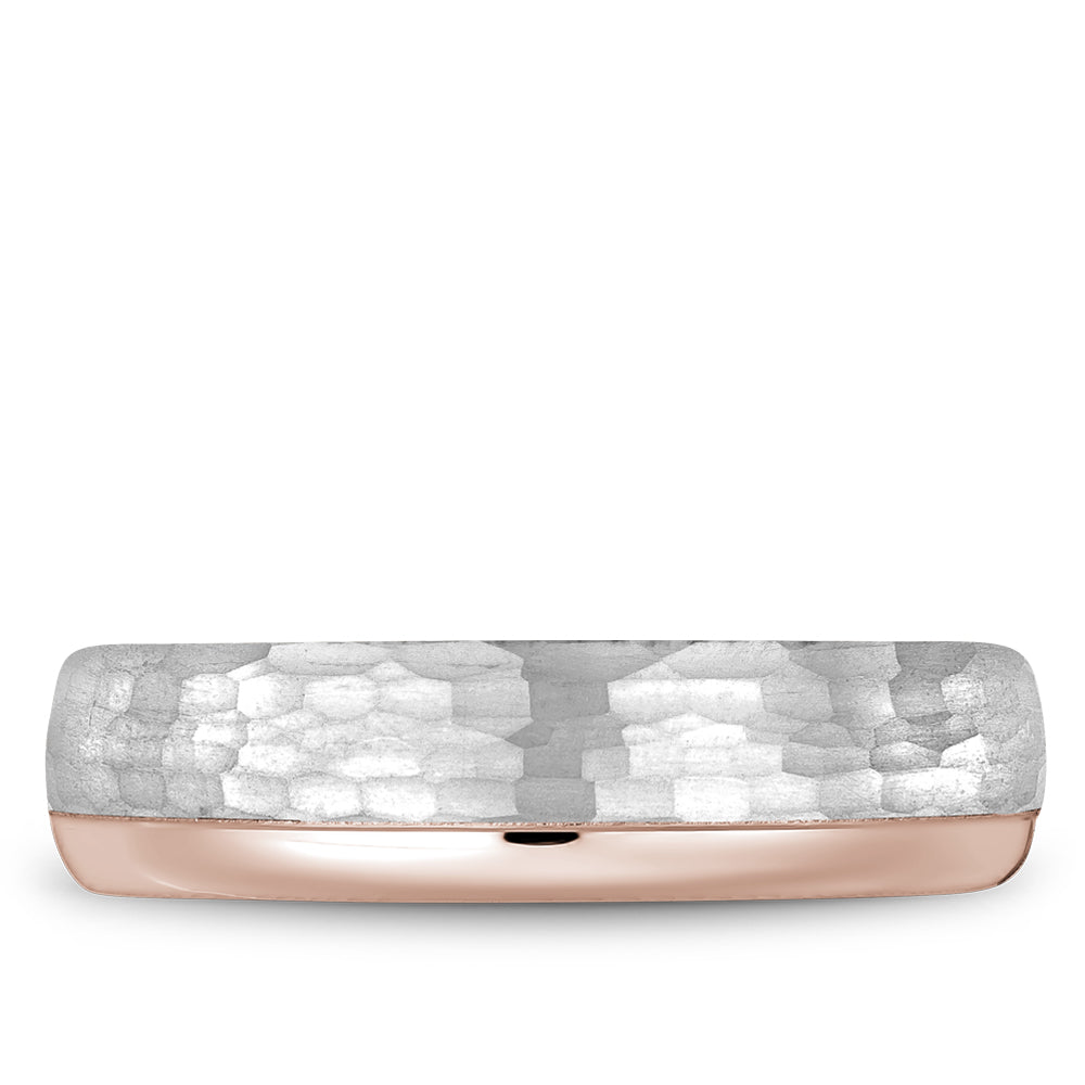 Bleu Royale Legacy Wedding Band 6.00mm White and Rose 14k Gold