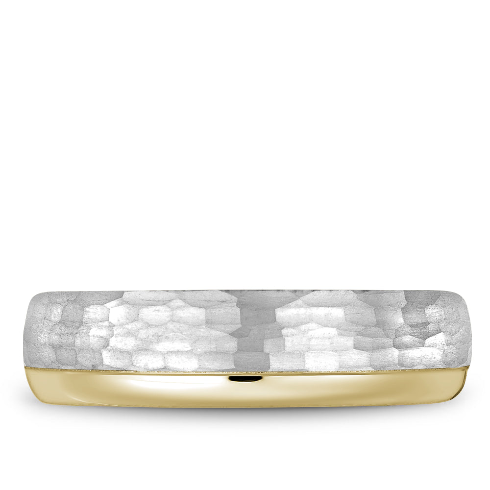 Bleu Royale Legacy Wedding Band 6.00mm White and Yellow 18k Gold