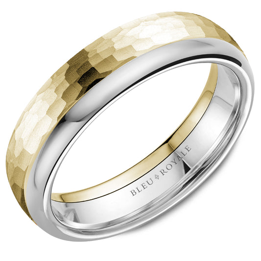 Bleu Royale Legacy Wedding Band 6.00mm Y&W 14k Gold