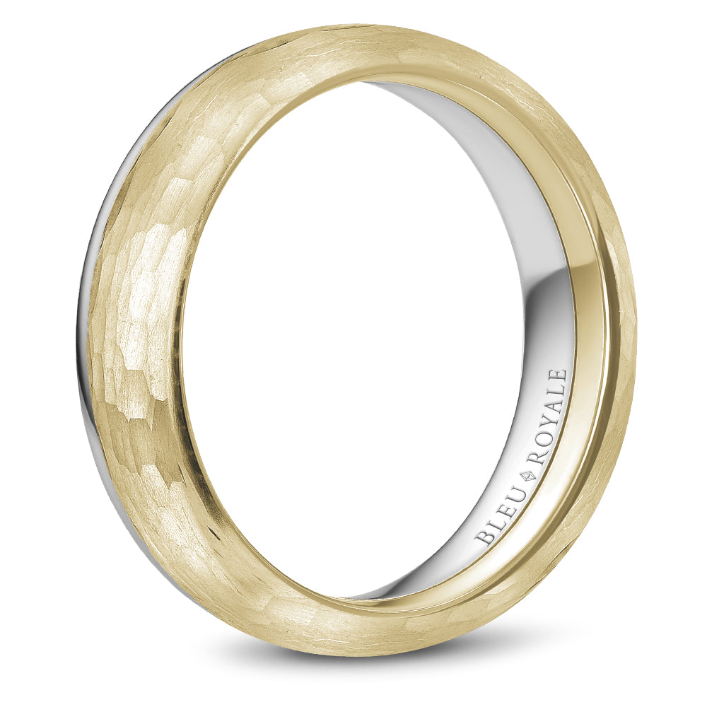 Bleu Royale Legacy Wedding Band 6.00mm Y&W 14k Gold