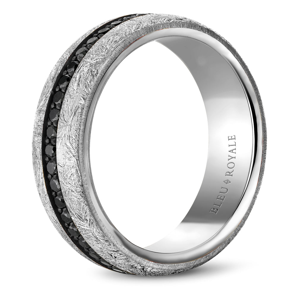 Bleu Royale Wedding Band 7.00mm 18k/Tantalum