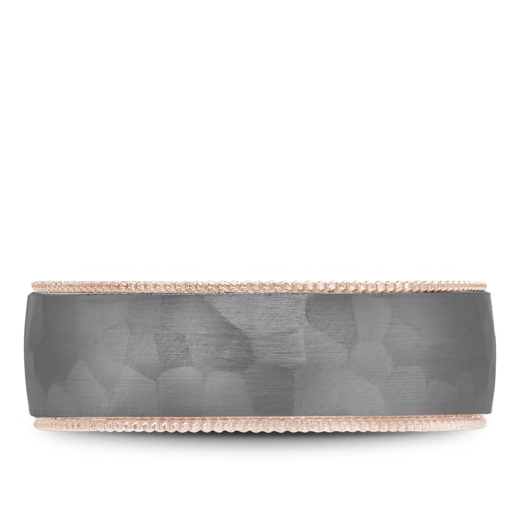 Bleu Royale Wedding Band 7.50mm 14k/Tantalum