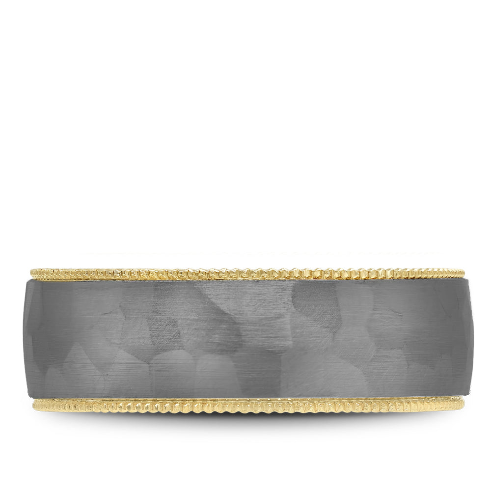 Bleu Royale Wedding Band 7.50mm 18k/Tantalum