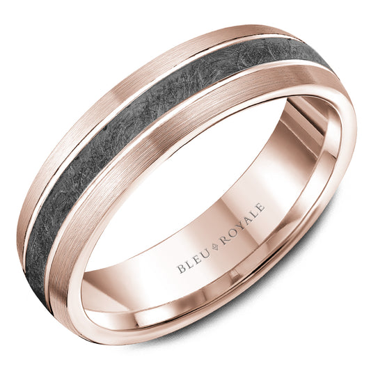Bleu Royale Wedding Band 6.00mm 18k/Tantalum