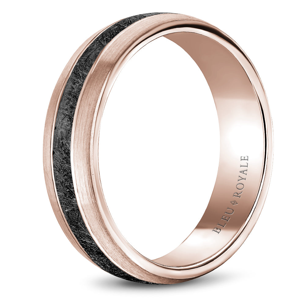 Bleu Royale Wedding Band 6.00mm 14k/Tantalum
