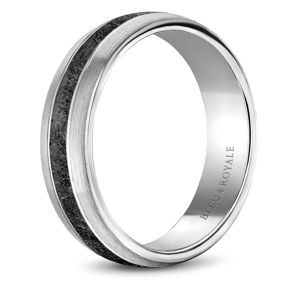 Bleu Royale Wedding Band 6.00mm 14k/Tantalum