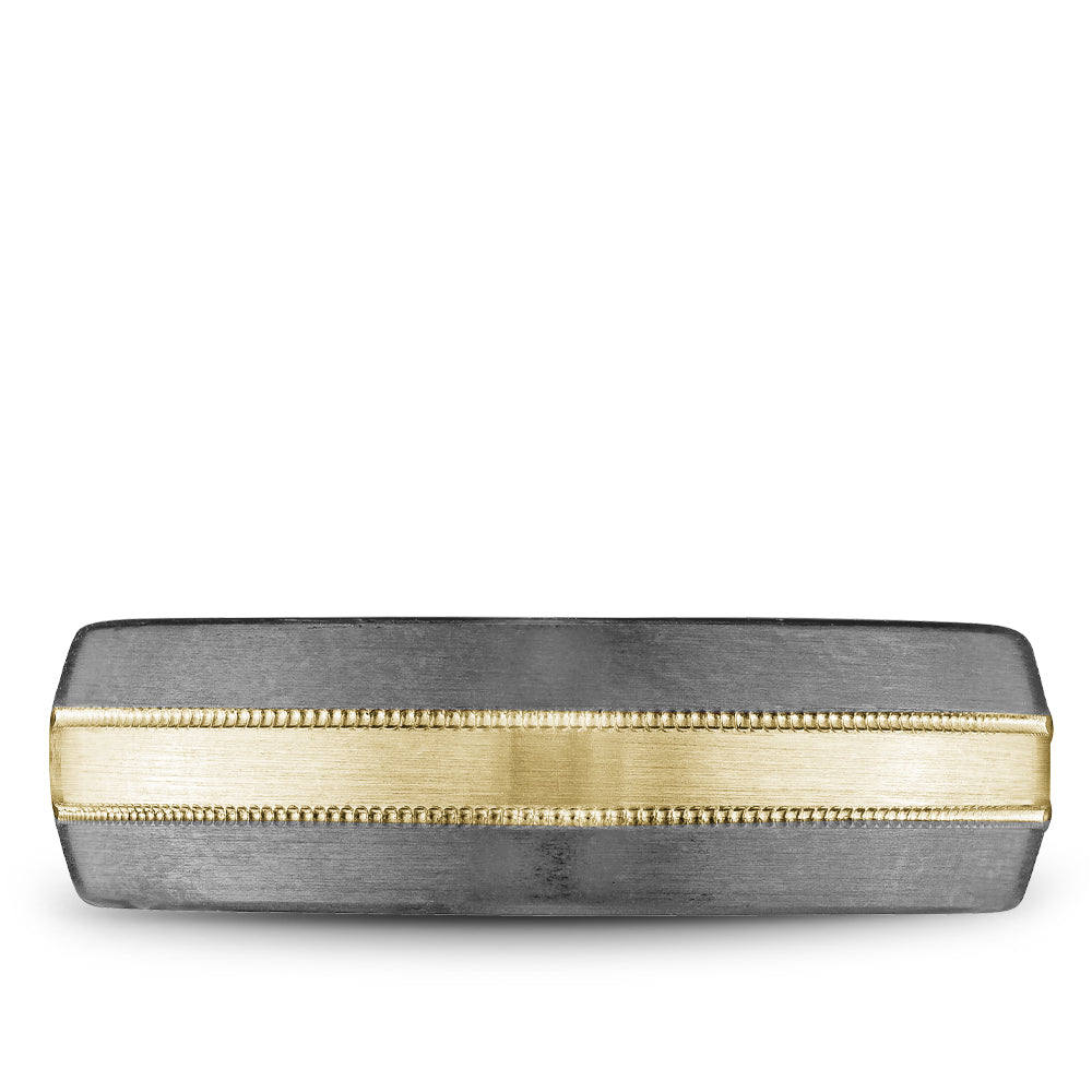 Bleu Royale Wedding Band 7.00mm 14k/Tantalum
