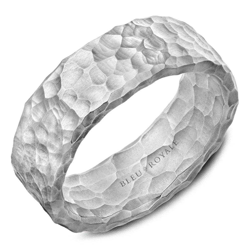 Bleu Royale Distinct Wedding Band 8.00mm Platinum