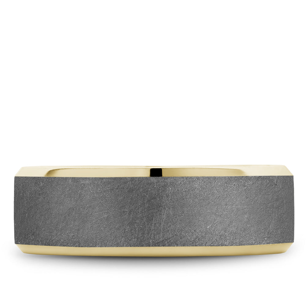 Bleu Royale Wedding Band 7.50mm 18k/Tantalum