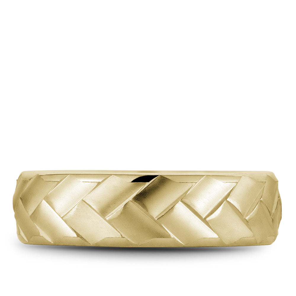 Bleu Royale Legacy Wedding Band 6.50mm Yellow 18k Gold