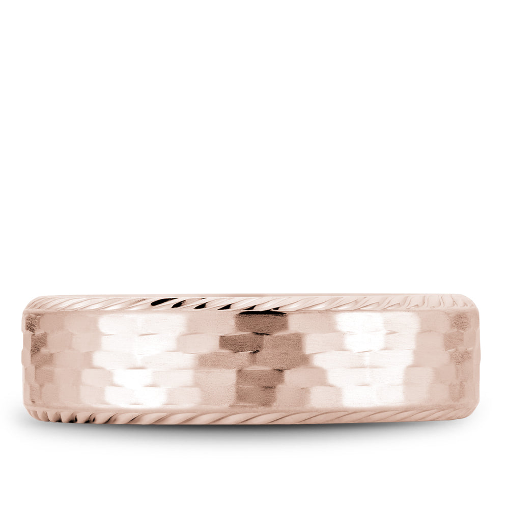 Bleu Royale Legacy Wedding Band 6.50mm Rose 18k Gold