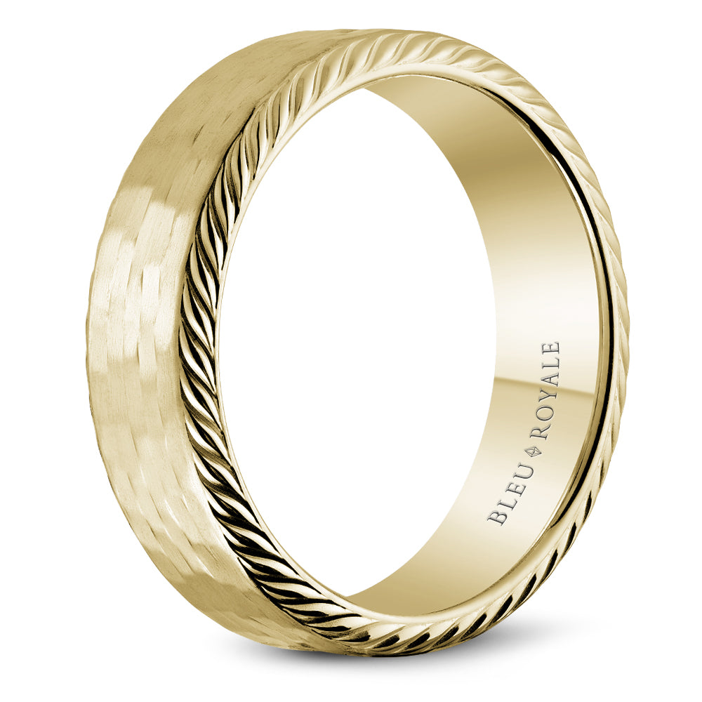 Bleu Royale Legacy Wedding Band 6.50mm Yellow 14k Gold