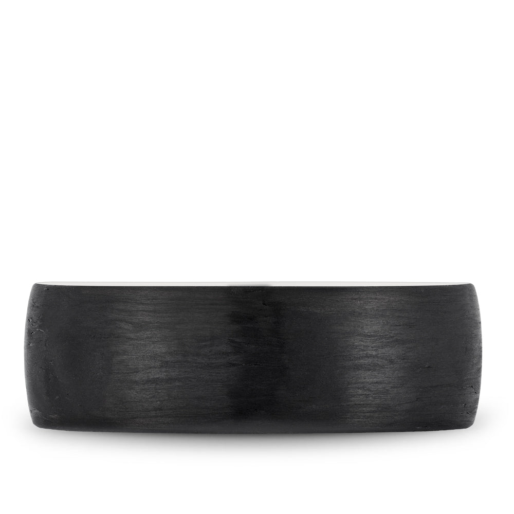 Bleu Royale Distinct Wedding Band 7.50mm 18k & Forged Carbon Fiber