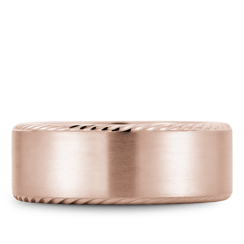 Bleu Royale Legacy Wedding Band 8.50mm Rose 14k Gold