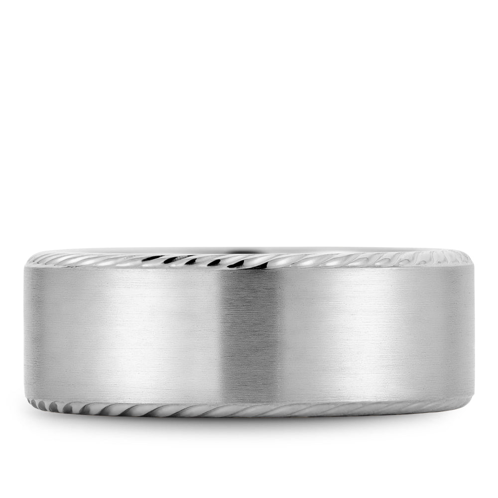 Bleu Royale Legacy Wedding Band 8.50mm White 14k Gold