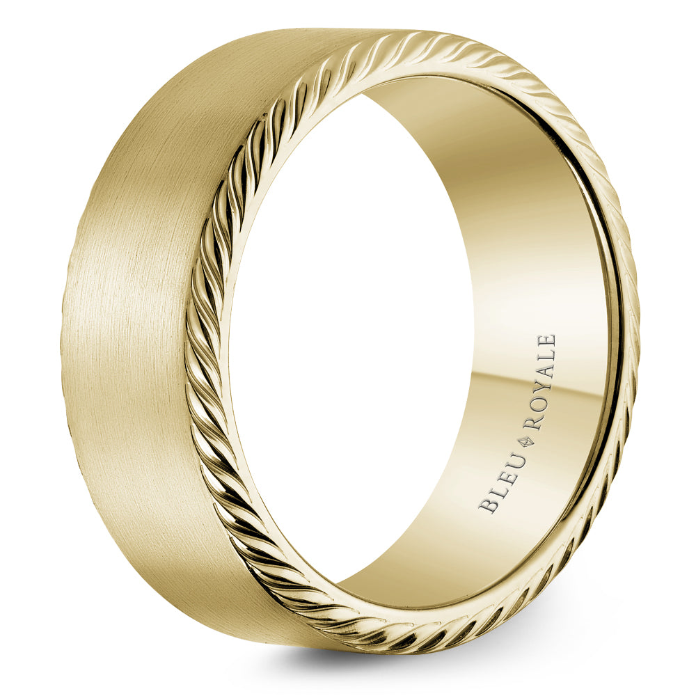 Bleu Royale Legacy Wedding Band 8.50mm Yellow 18k Gold