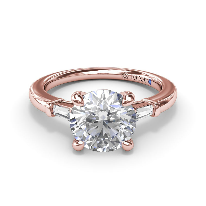 Fana Tapered Baguette Diamond Engagement Ring