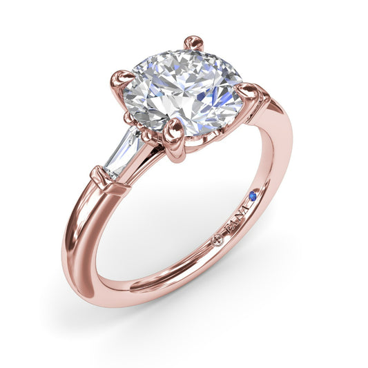 Fana Tapered Baguette Diamond Engagement Ring