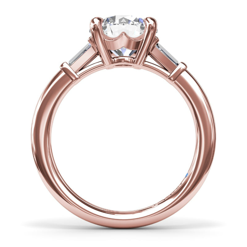 Fana Tapered Baguette Diamond Engagement Ring