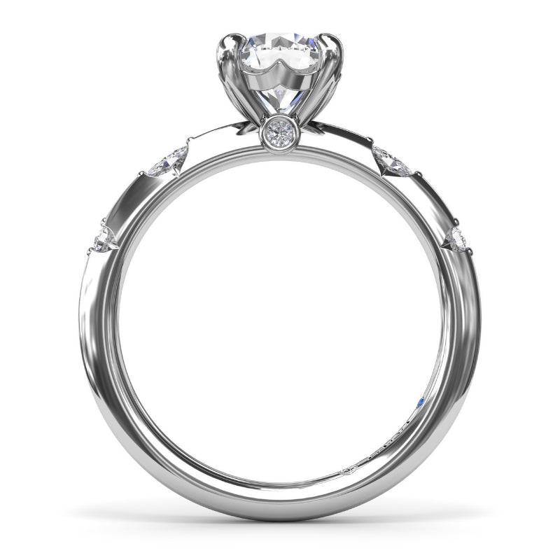 Fana Captivating Raindrop Diamond Engagement Ring