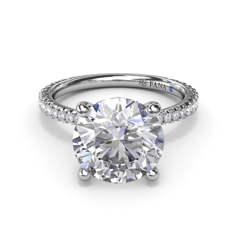 Fana Hidden Halo Diamond Engagement Ring