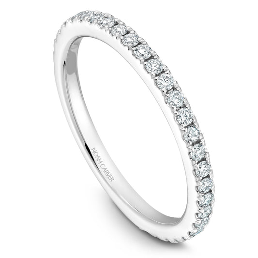 Noam Carver Stackable White 18k Gold With 29 RD TCW 0.44ct
