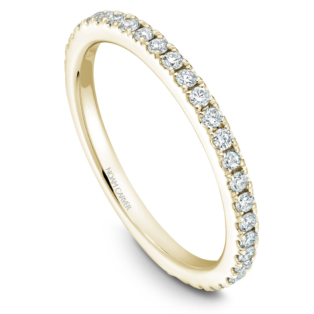 Noam Carver Stackable Yellow 18k Gold With 29 RD TCW 0.44ct