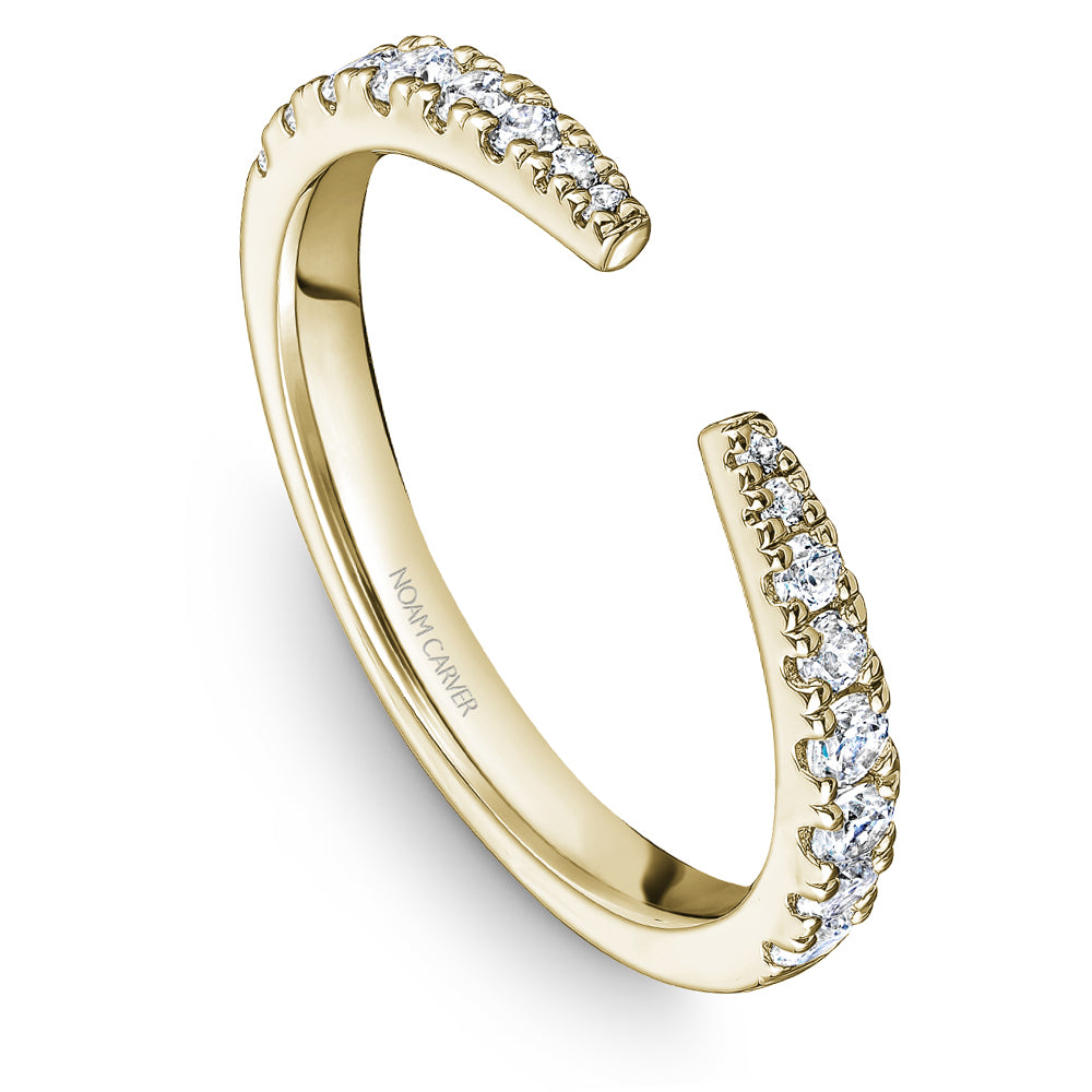 Noam Carver Stackable Yellow 14k Gold With 16 RD TCW 0.360ct