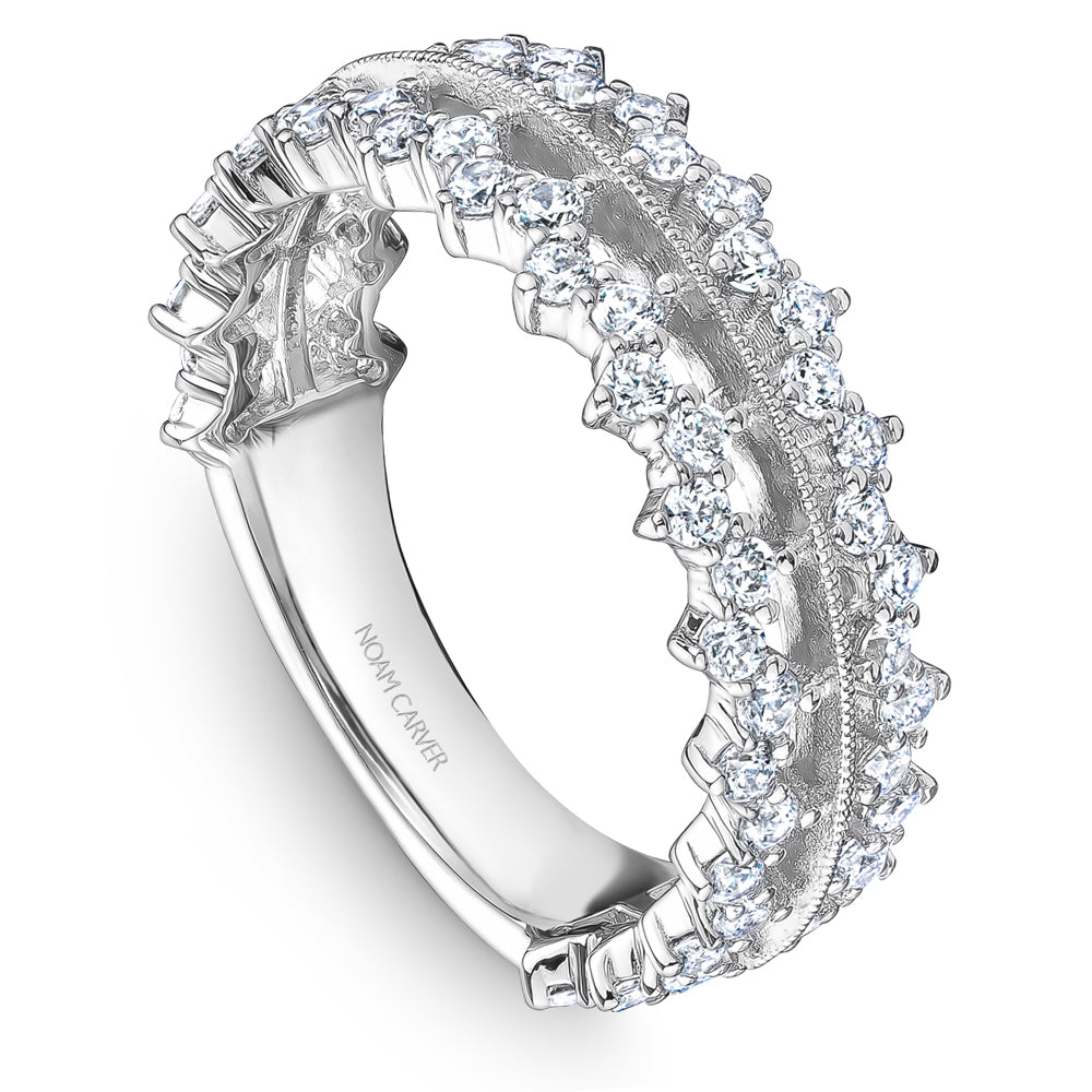 Noam Carver Stackable Platinum With 62 RD TCW 0.87ct