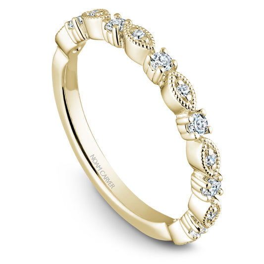 Noam Carver Stackable Yellow 14k Gold With 13 RD TCW 0.22ct
