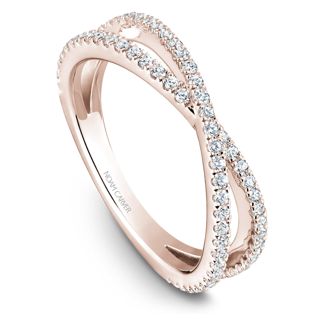 Noam Carver Stackable Rose 14k Gold With 71 RD TCW 0.43ct