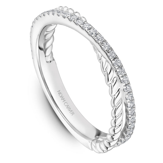 Noam Carver Stackable Platinum With 37 RD TCW 0.22ct
