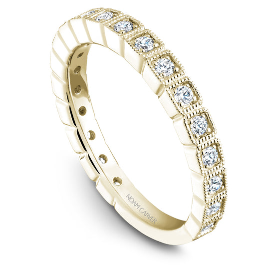Noam Carver Stackable Yellow 14k Gold With 19 RD TCW 0.34ct
