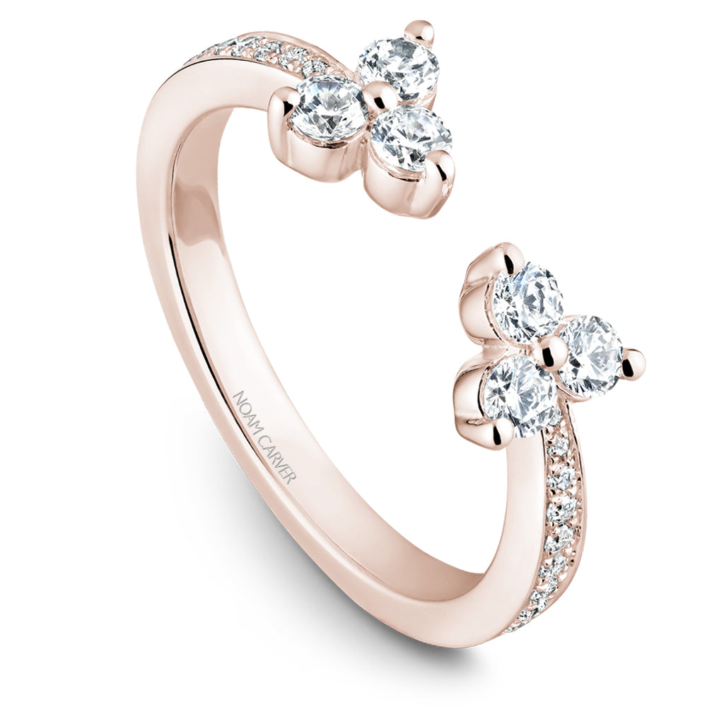 Noam Carver Stackable Rose 14k Gold With 32 RD TCW 0.56ct
