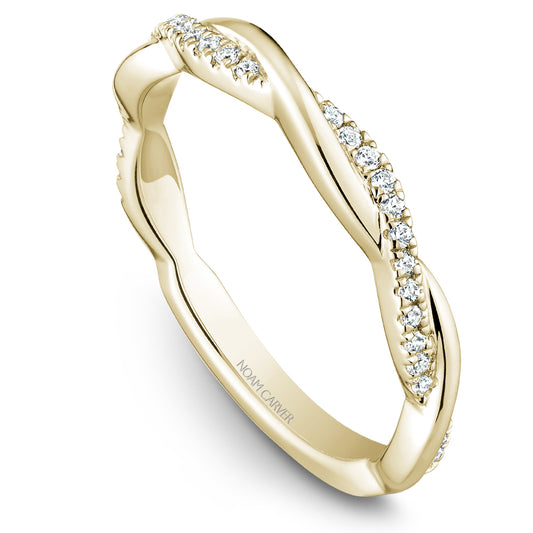 Noam Carver Stackable Yellow 18k Gold With 30 RD TCW 0.16ct