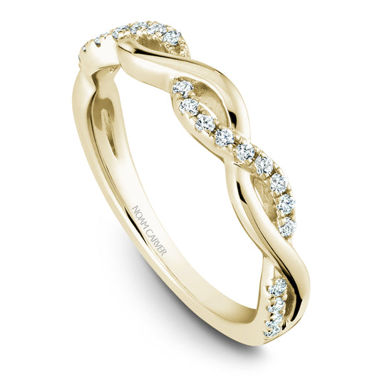Noam Carver Stackable Yellow 18k Gold With 26 RD TCW 0.21ct