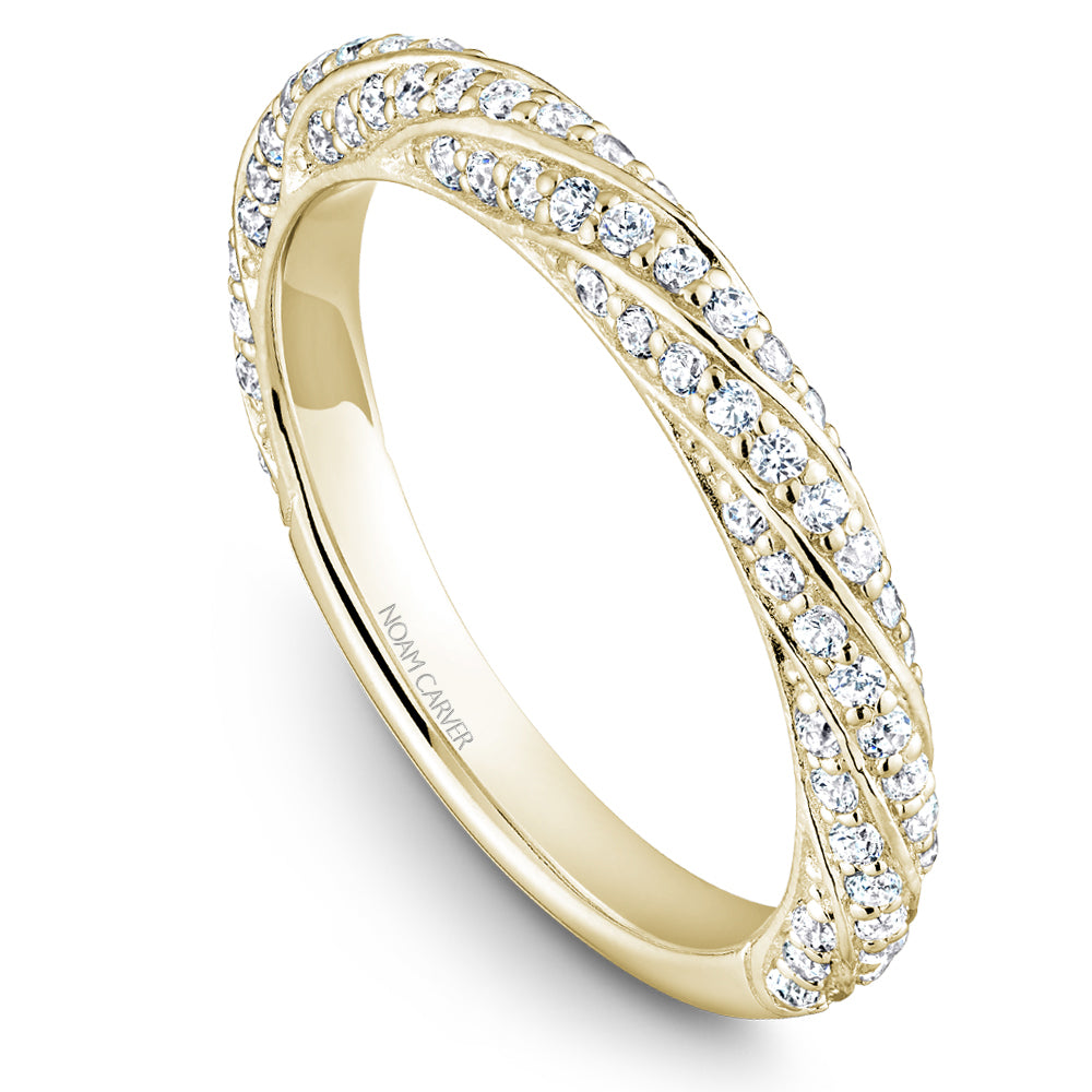 Noam Carver Stackable Yellow 18k Gold With 86 RD TCW 0.52ct