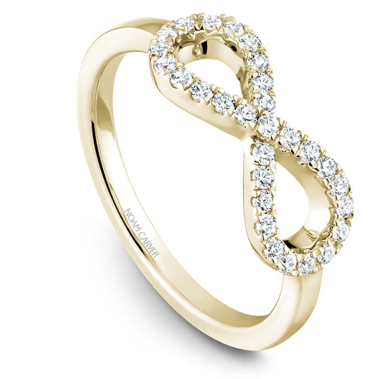 Noam Carver Stackable Yellow 14k Gold With 29 RD TCW 0.32ct