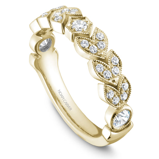 Noam Carver Stackable Yellow 14k Gold With 27 RD TCW 0.45ct