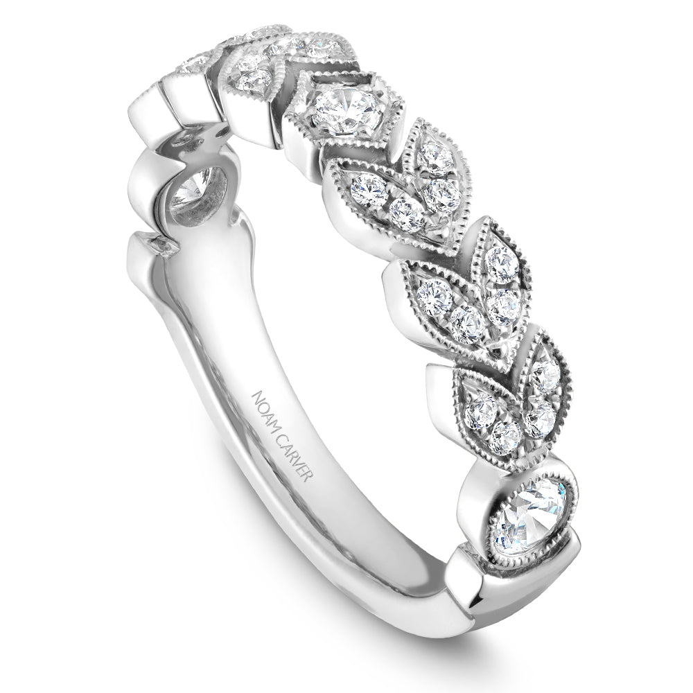 Noam Carver Stackable Platinum With 15 RD TCW 0.72ct