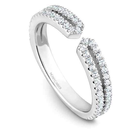 Noam Carver Stackable White 14k Gold With 66 RD TCW 0.40ct