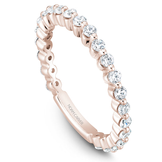 Noam Carver Stackable Rose 14k Gold With 23 RD TCW 0.64ct