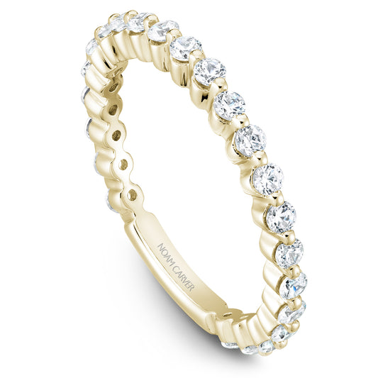 Noam Carver Stackable Yellow 14k Gold With 23 RD TCW 0.64ct