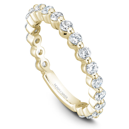 Noam Carver Stackable Yellow 18k Gold With 19 RD TCW 0.950ct