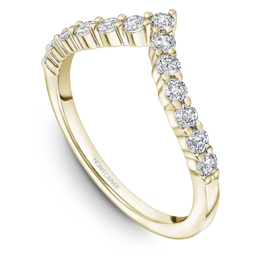 Noam Carver Stackable Yellow 18k Gold With 13 RD TCW 0.49ct